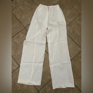 WHITE LINEN PANTS